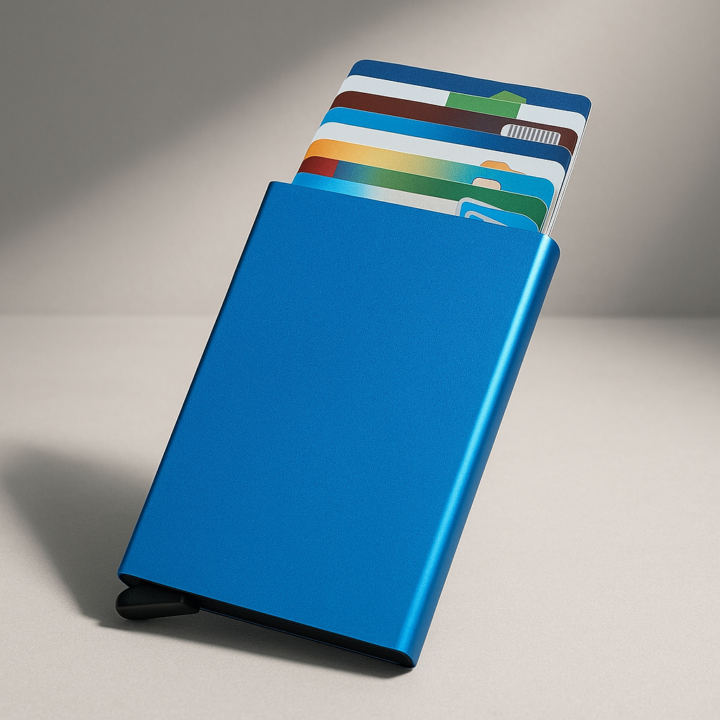 RFID Blocking Smart Wallet – Pop Up Card Holder