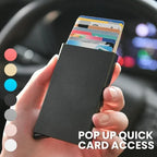 RFID Blocking Smart Wallet – Pop Up Card Holder